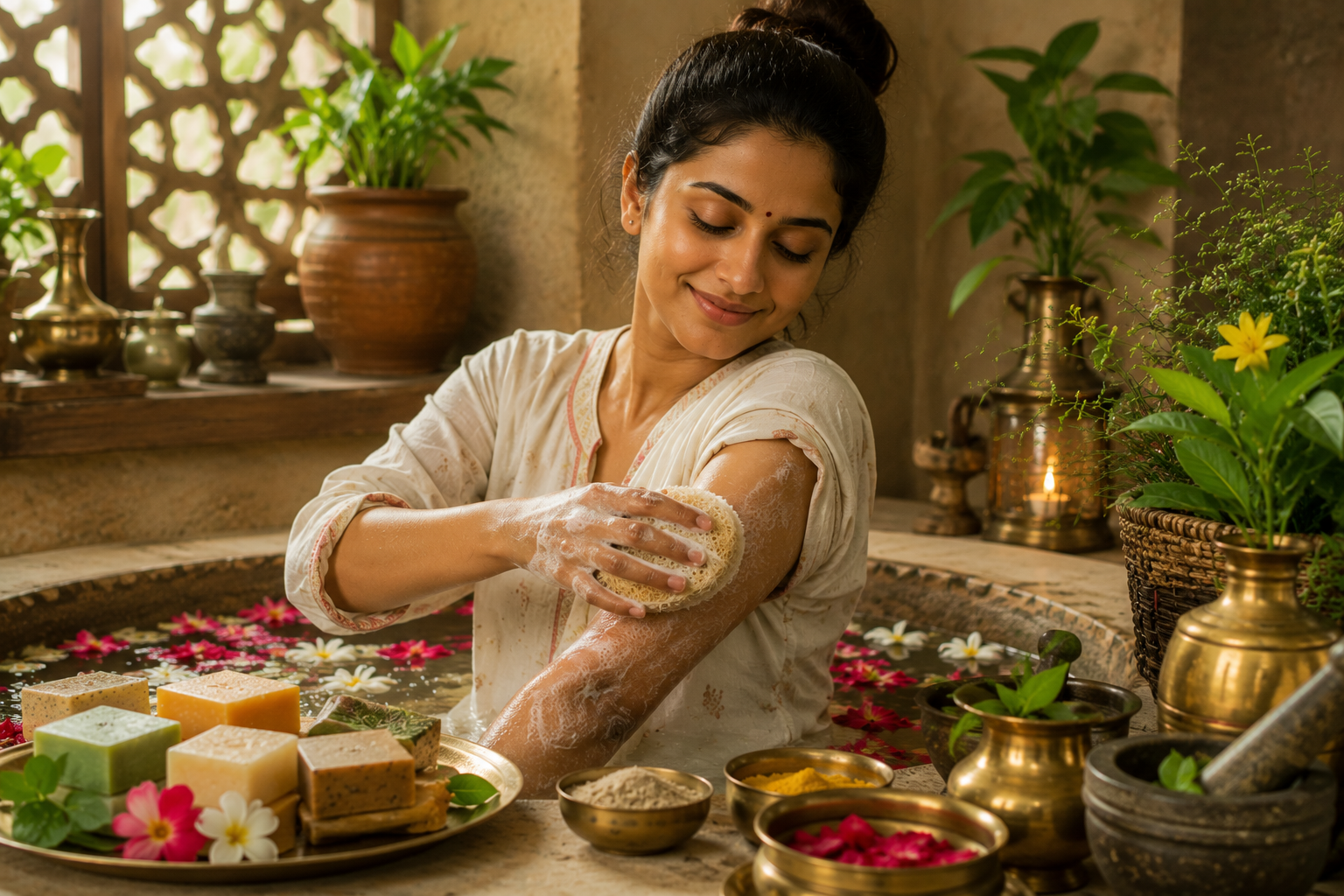 Luxury Ayurvedic bath and body